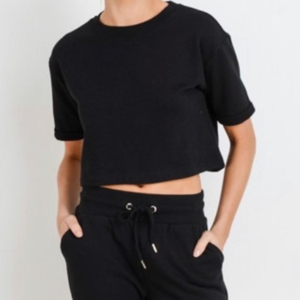 Black Crop Top